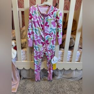 Little Sleepies Bow Sleeper Pajamas